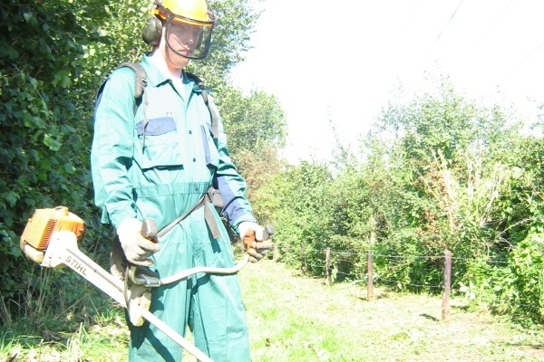 veilig werken met bosmaaier new